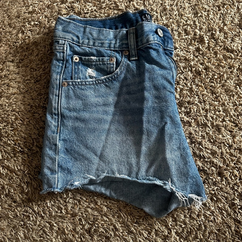 Distressed Gap Denim Shorts